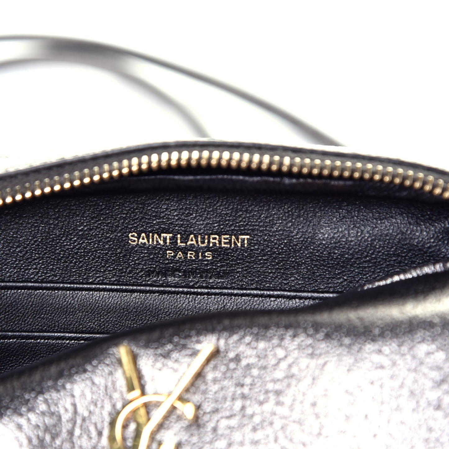 Metallic Calfskin Monogram Blogger Bag Lapis