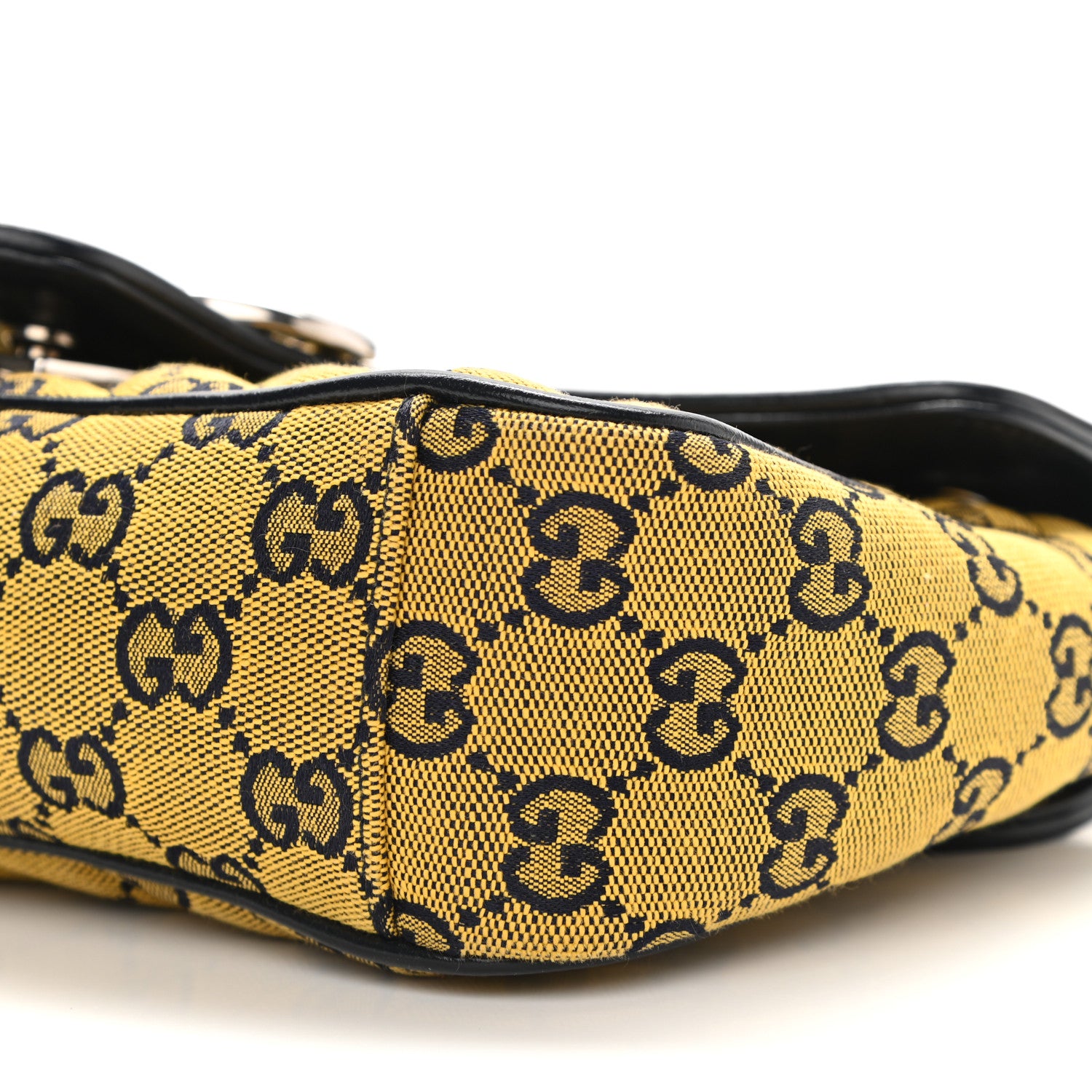 Gucci Monogram Multicolor Matelasse Diagonal Small GG Marmont Shoulder Bag Yellow Blue 10 of 10