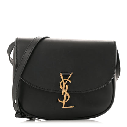 Saint Laurent Smooth Calfskin Monogram Medium Kaia Satchel Black 1 of 18