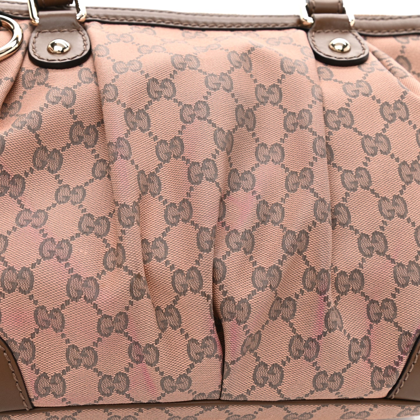 Monogram Medium Sukey Top Handle Bag Beige Brown