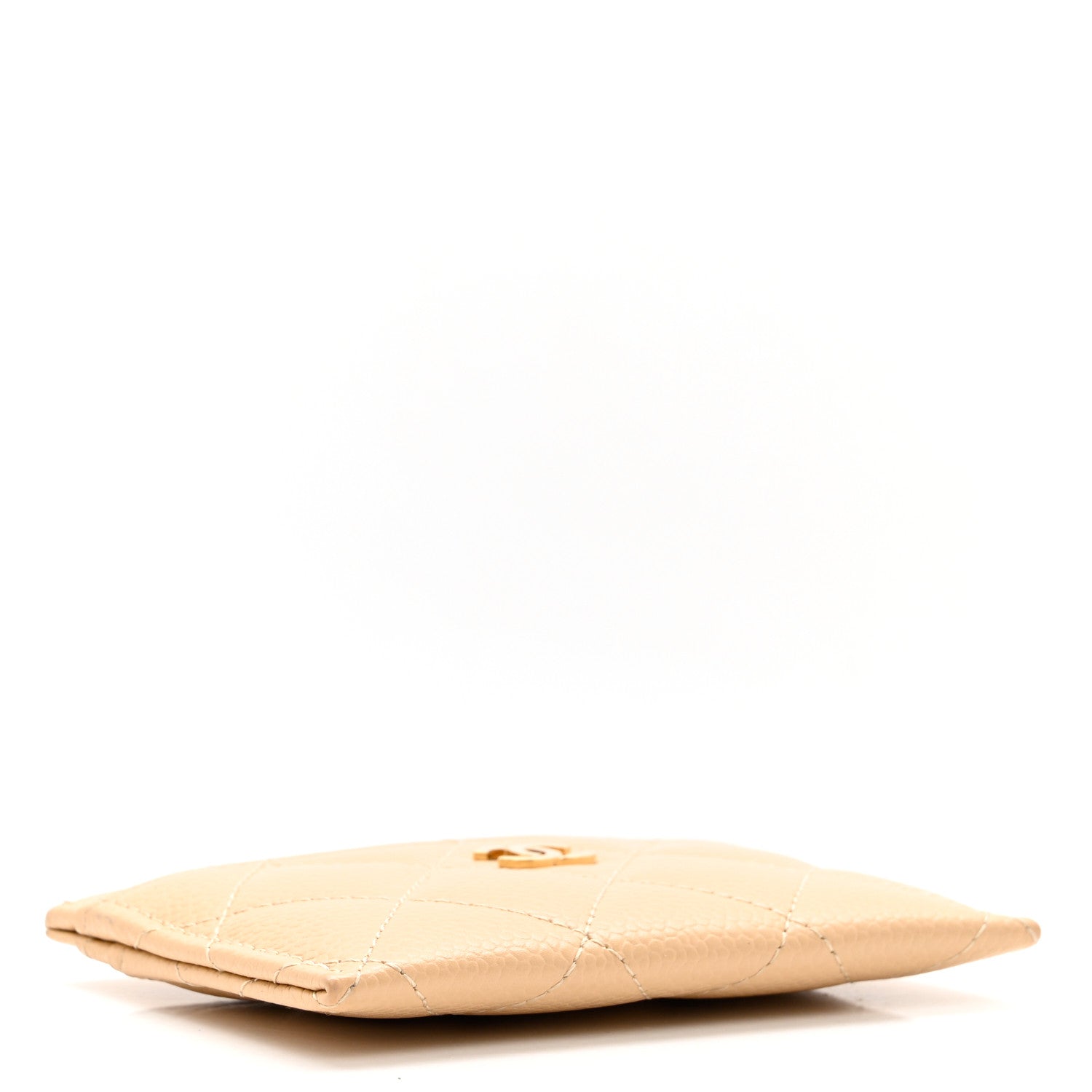 Chanel Caviar Quilted Card Holder Beige 4 of 9