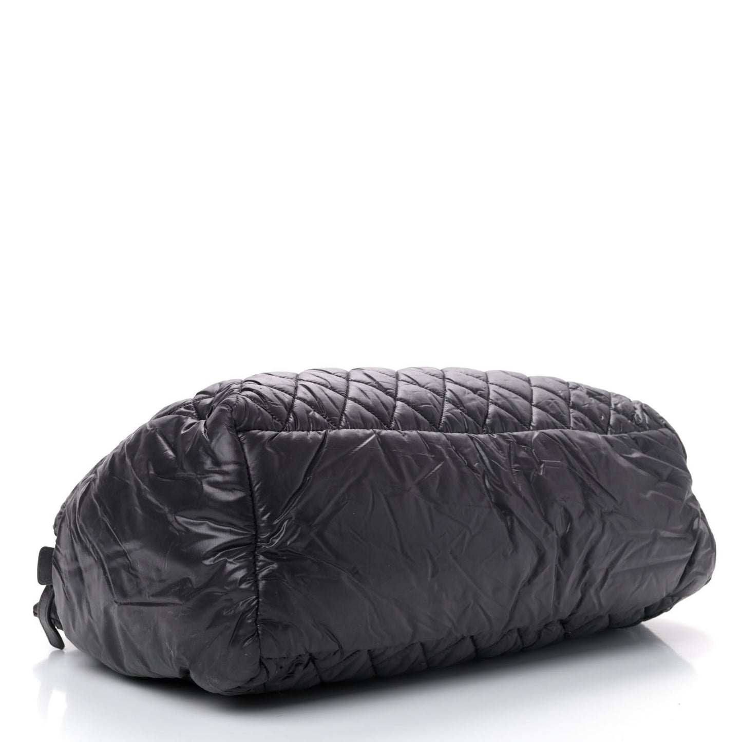 Nylon Quilted Large Coco Cocoon Tote Black