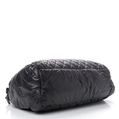 Chanel Nylon Quilted Large Coco Cocoon Tote Black 3 of 4