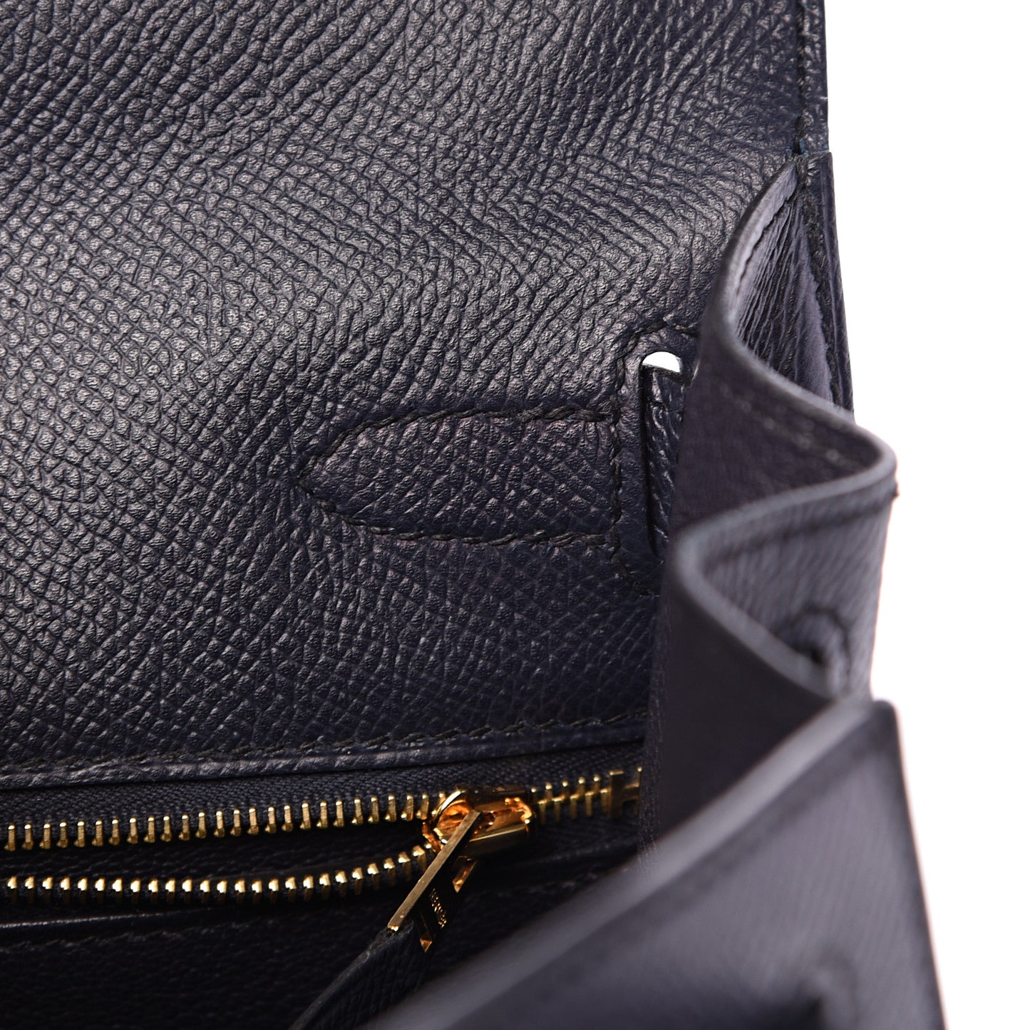 Epsom Kelly Sellier 28 Bleu Indigo