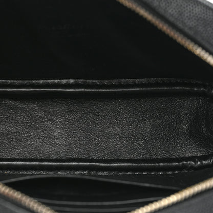 Saint Laurent Grain De Poudre Matelasse Monogram Mini Lou Camera Bag Black 5 of 8