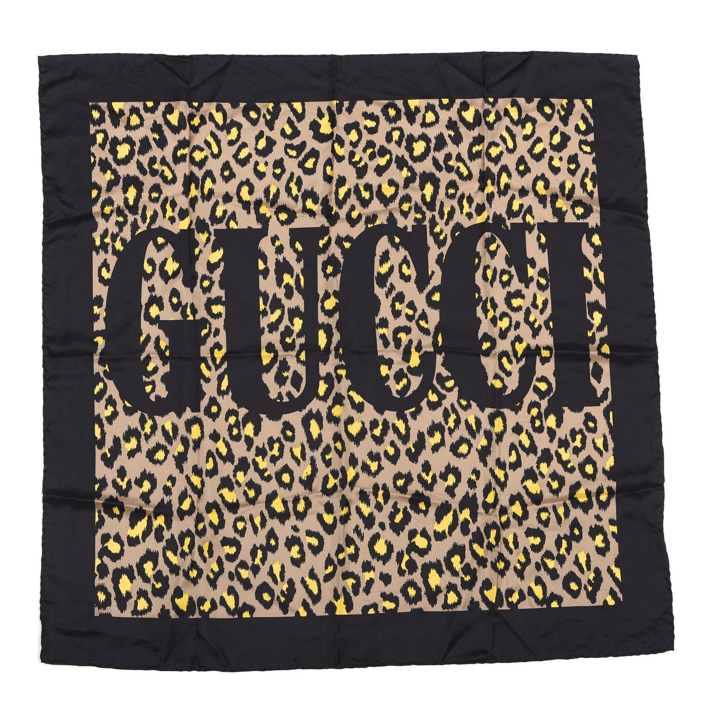 Silk Leopard Print Scarf