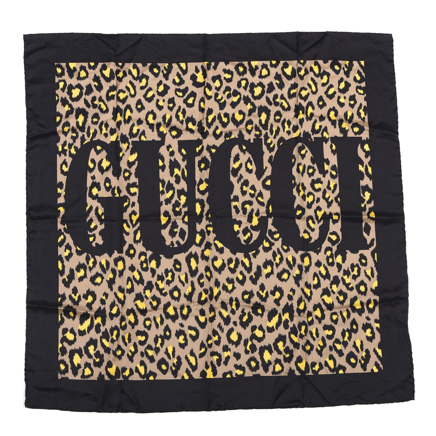 Gucci Silk Leopard Print Scarf 1 of 3