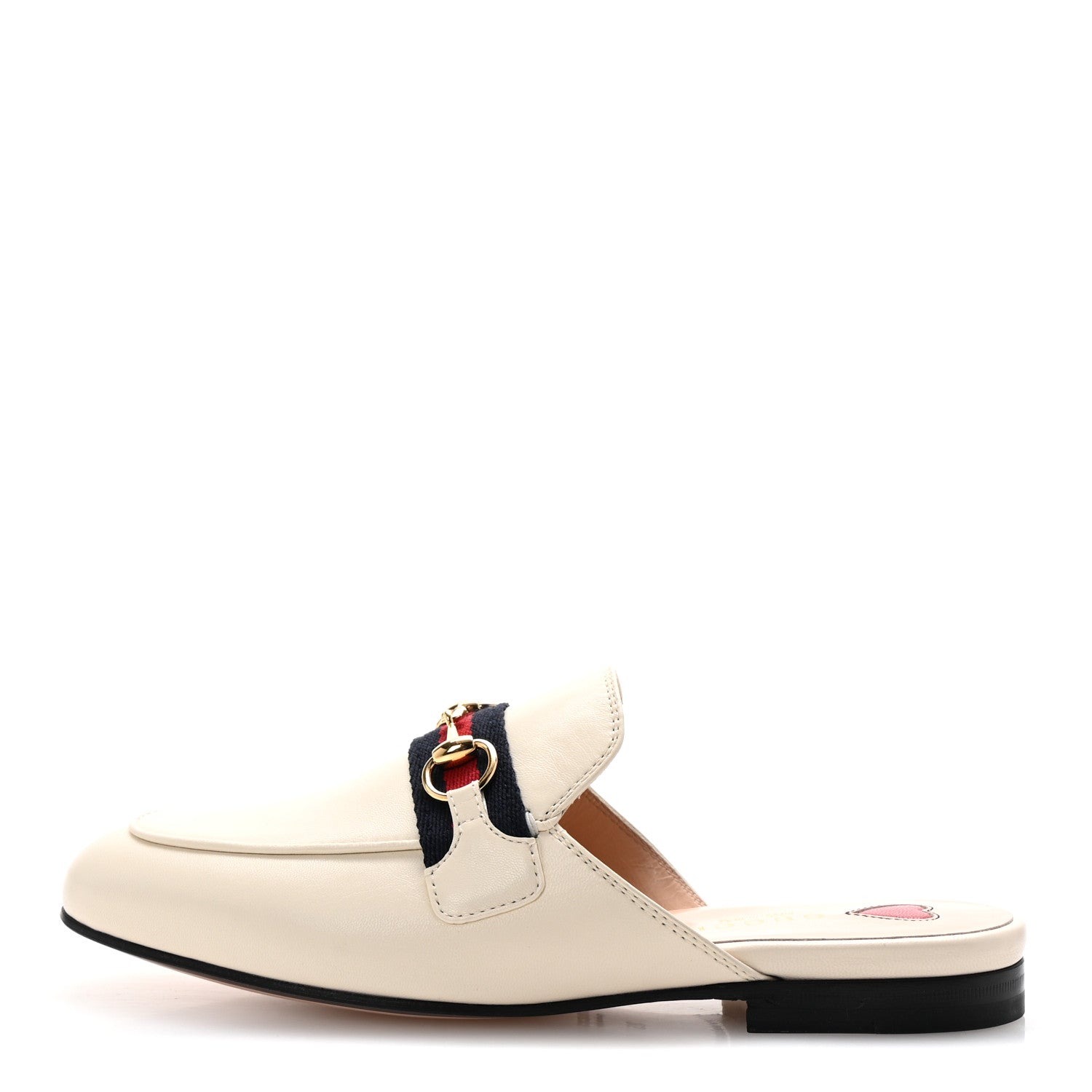 Gucci Malaga Kid Web Womens Princetown Slippers 35 Mystic White 1 of 10