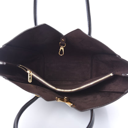 Louis Vuitton Calfskin Monogram Kimono Tote PM Black 5 of 9
