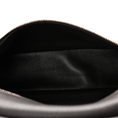 Loro Piana Grained Calfskin L19 Extra Pocket Pouch Dark Chocolate Liquorice 5 of 10