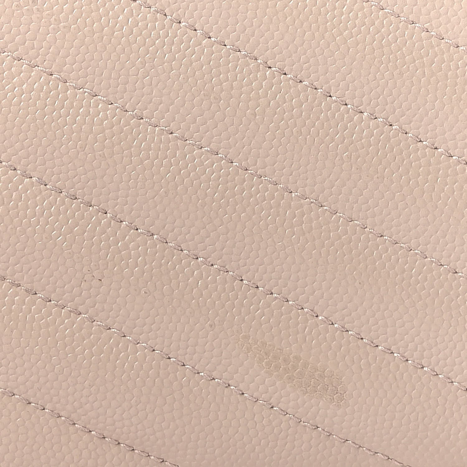 Saint Laurent Grain De Poudre Matelasse Chevron Monogram Chain Wallet Nude Powder 10 of 11