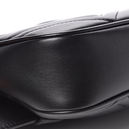 Gucci Calfskin Matelasse Mens GG Marmont Belt Bag 90 36 Black 9 of 10