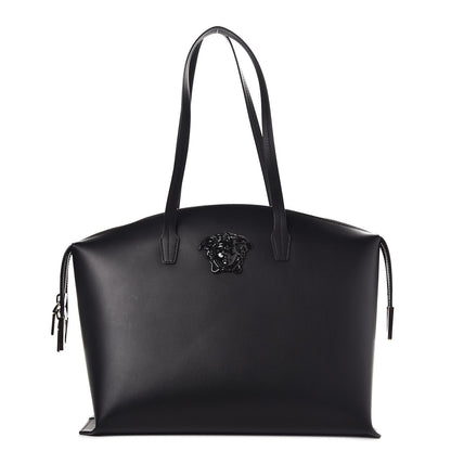 Versace Calfskin Palazzo Shoulder Bag Black 1 of 7