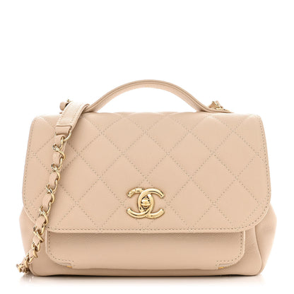 Chanel Caviar Quilted Medium Business Affinity Flap Beige 1 of 10