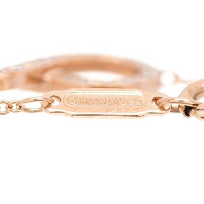 Tiffany 18K Rose Gold Diamond Infinity Bracelet 4 of 4
