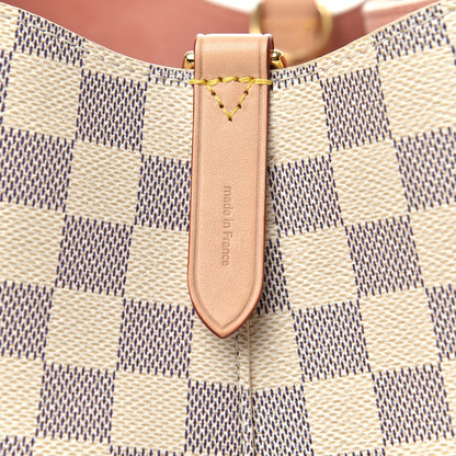 Louis Vuitton Damier Azur Braided Neonoe MM Peach Cream 7 of 10