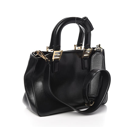 Fendi Vitello Glacier Small FF Tote Black 2 of 9