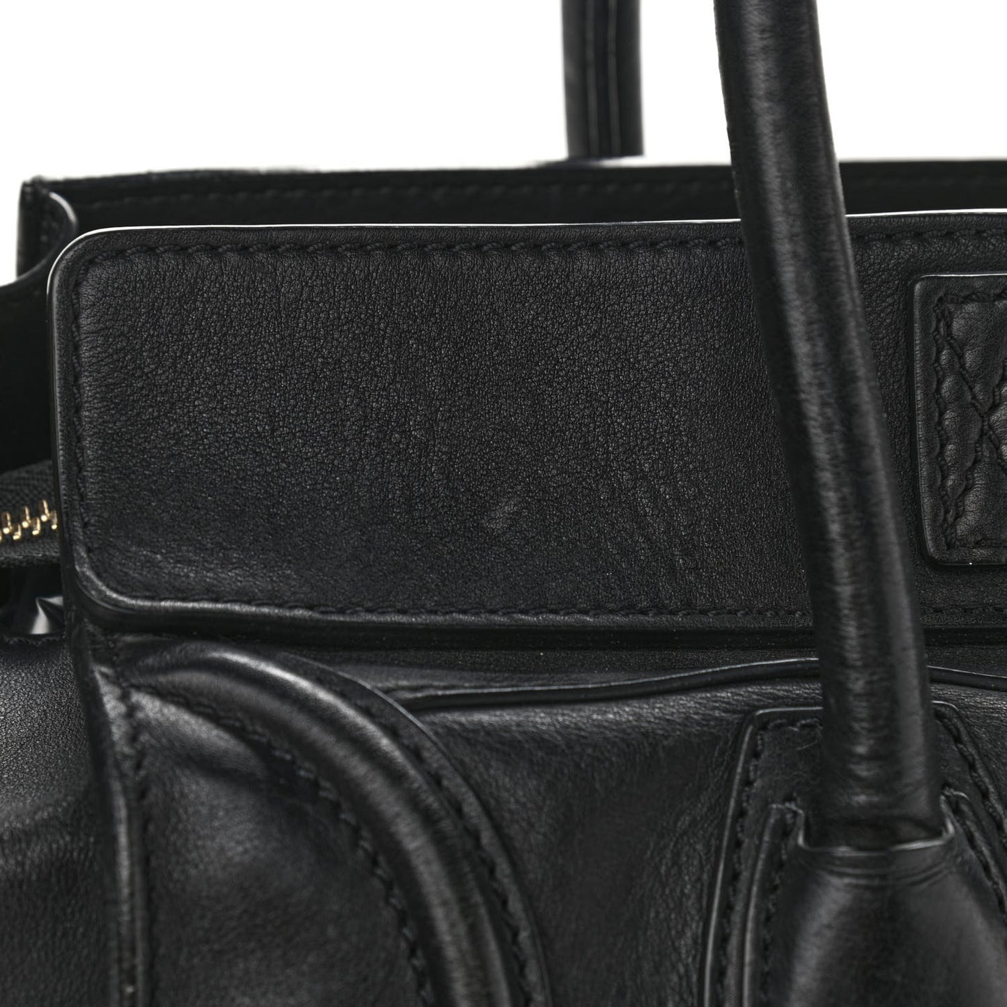 Smooth Calfskin Mini Luggage Black