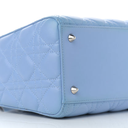 Christian Dior Lambskin Cannage Medium Lady Dior Light Blue 8 of 11