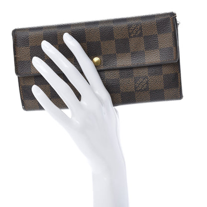 Louis Vuitton Damier Ebene Sarah Wallet 2 of 18