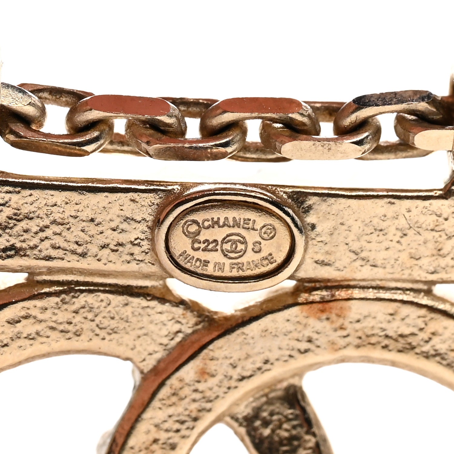 Chanel Crystal Star Drop CC Earrings Gold 4 of 4