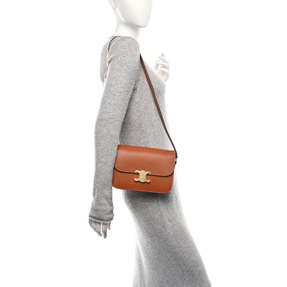 Celine Natural Calfskin Medium Triomphe Tan 2 of 9
