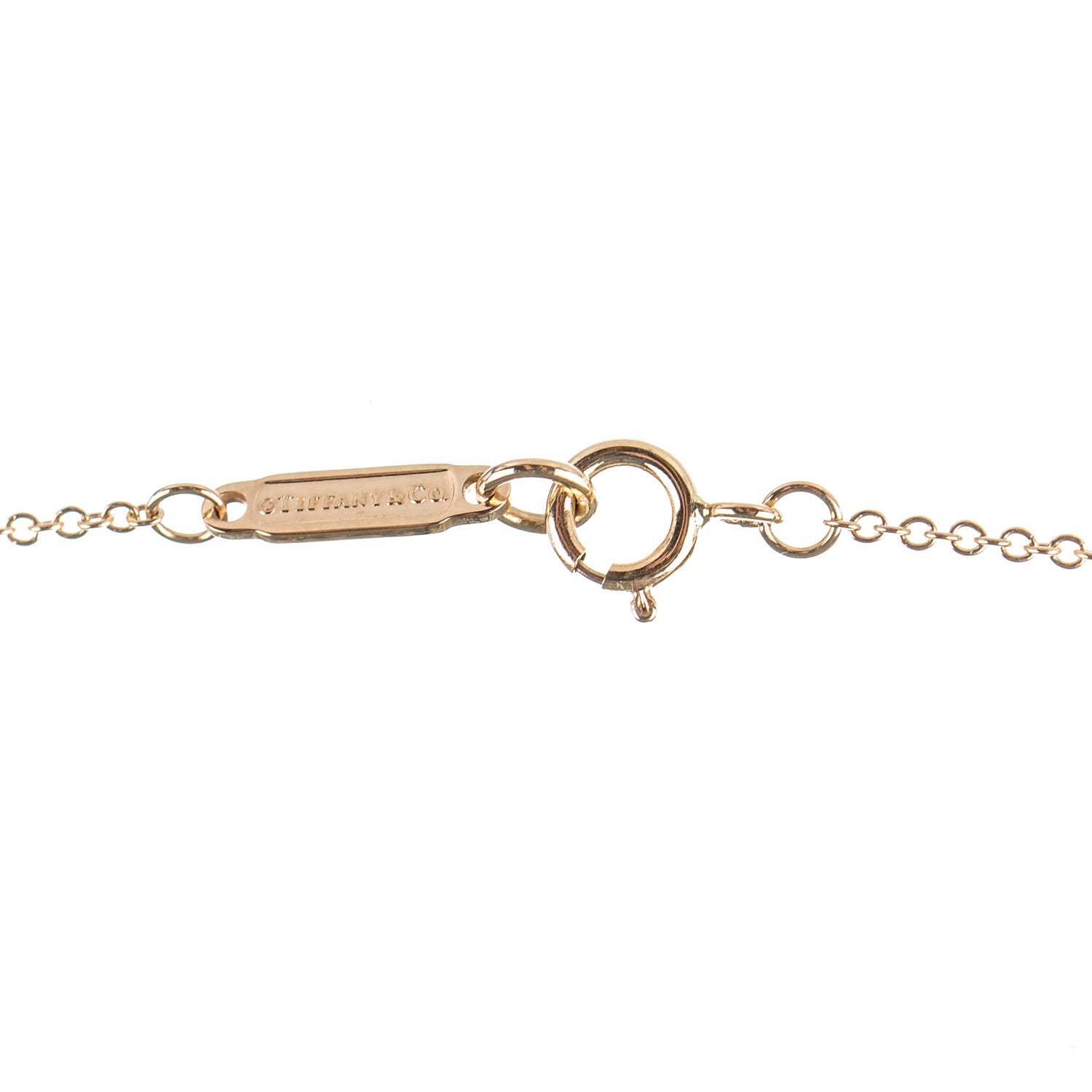 Tiffany 18K Yellow Gold Twist Bow Pendant Necklace 3 of 5