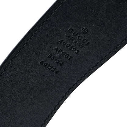 Gucci Calfskin Double G 40mm Belt 85 34 Black 3 of 4