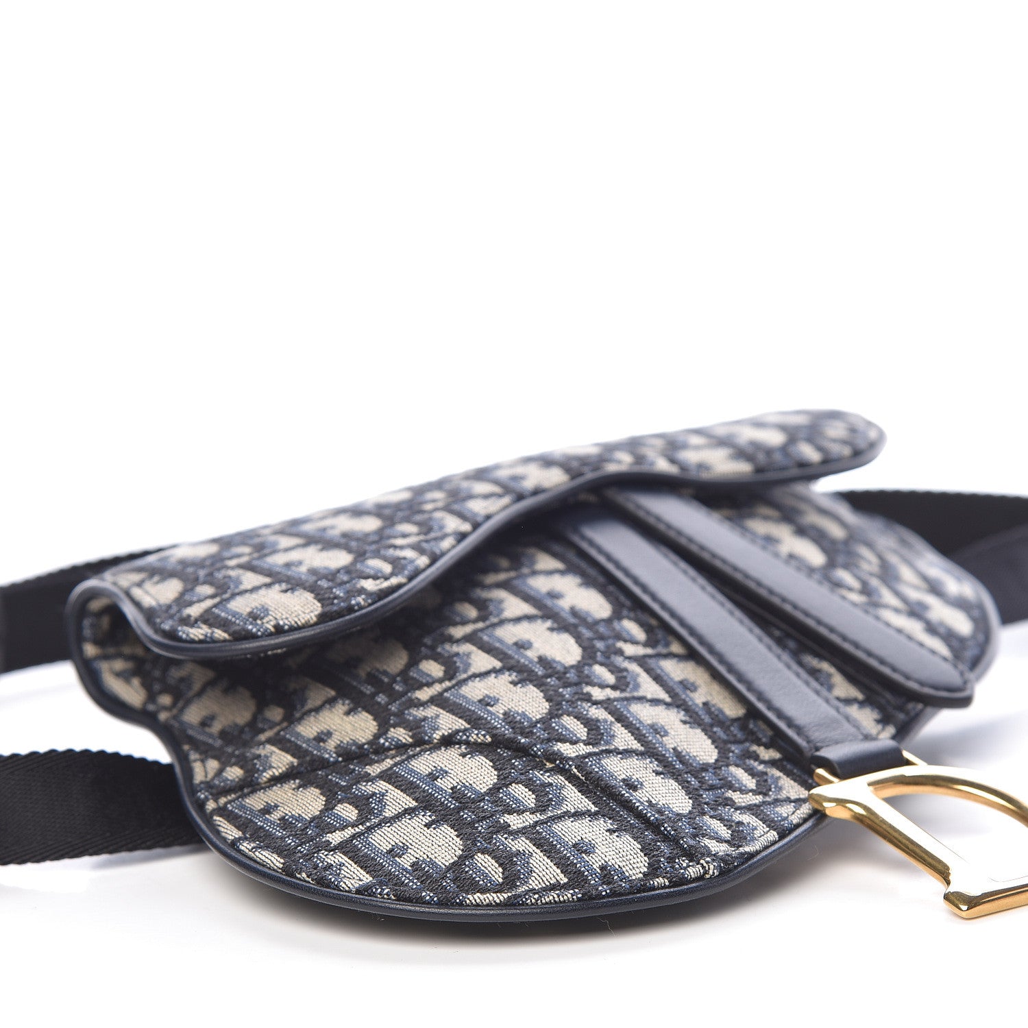 Christian Dior Oblique Saddle Belt Bag Blue 8 of 10