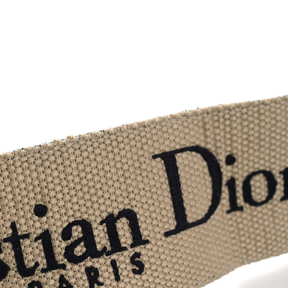 Christian Dior Canvas Embroidered Shoulder Strap Blue 7 of 8