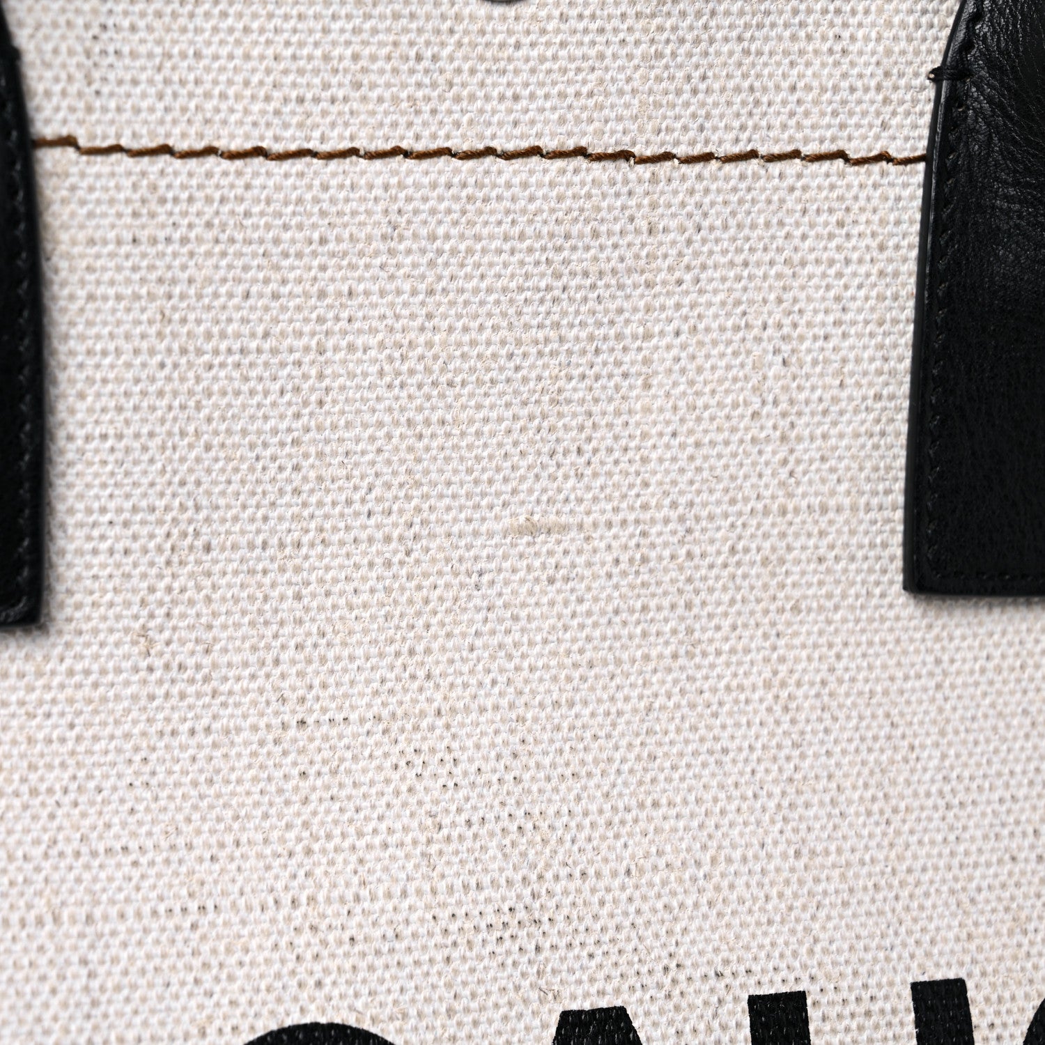 Saint Laurent Linen Calfskin Rive Gauche Tote Optic White 15 of 15