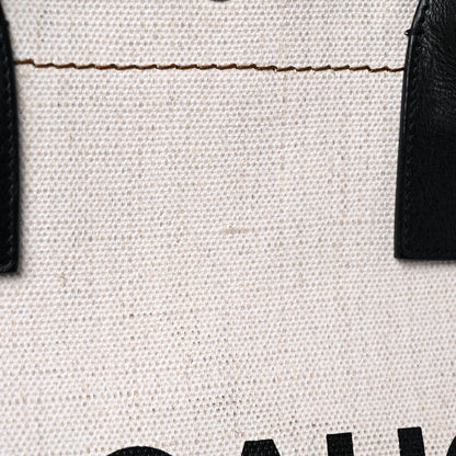 Saint Laurent Linen Calfskin Rive Gauche Tote Optic White 15 of 15