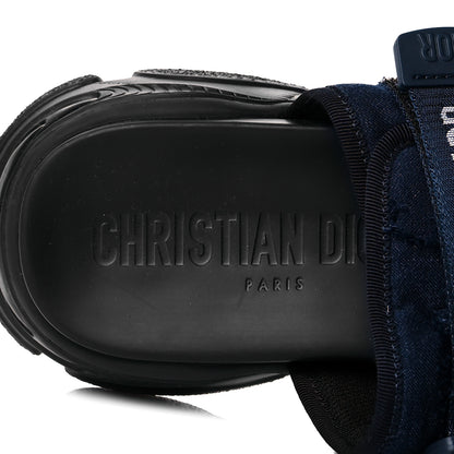Christian Dior Technical Fabric Denim D-Wander Slide Sandals 37 Blue 10 of 10