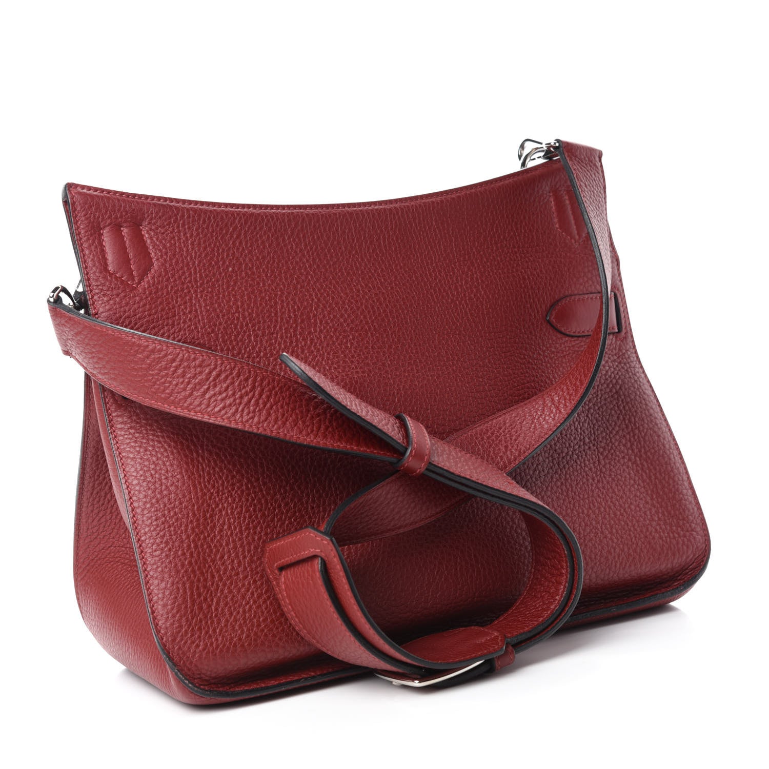Hermes Taurillon Clemence Jypsiere 31 Rouge H 3 of 17