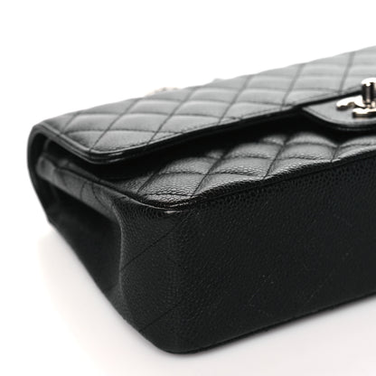 Chanel Caviar Quilted Medium Double Flap Black 9 of 10