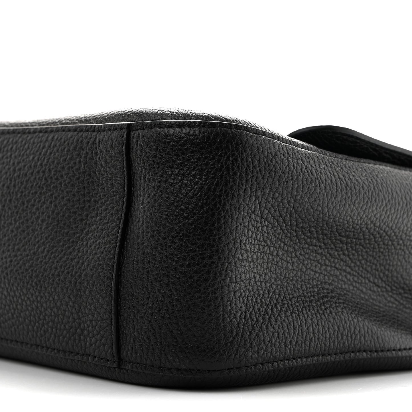Grained Calfskin Small Souplissimo Maxi Flap Black