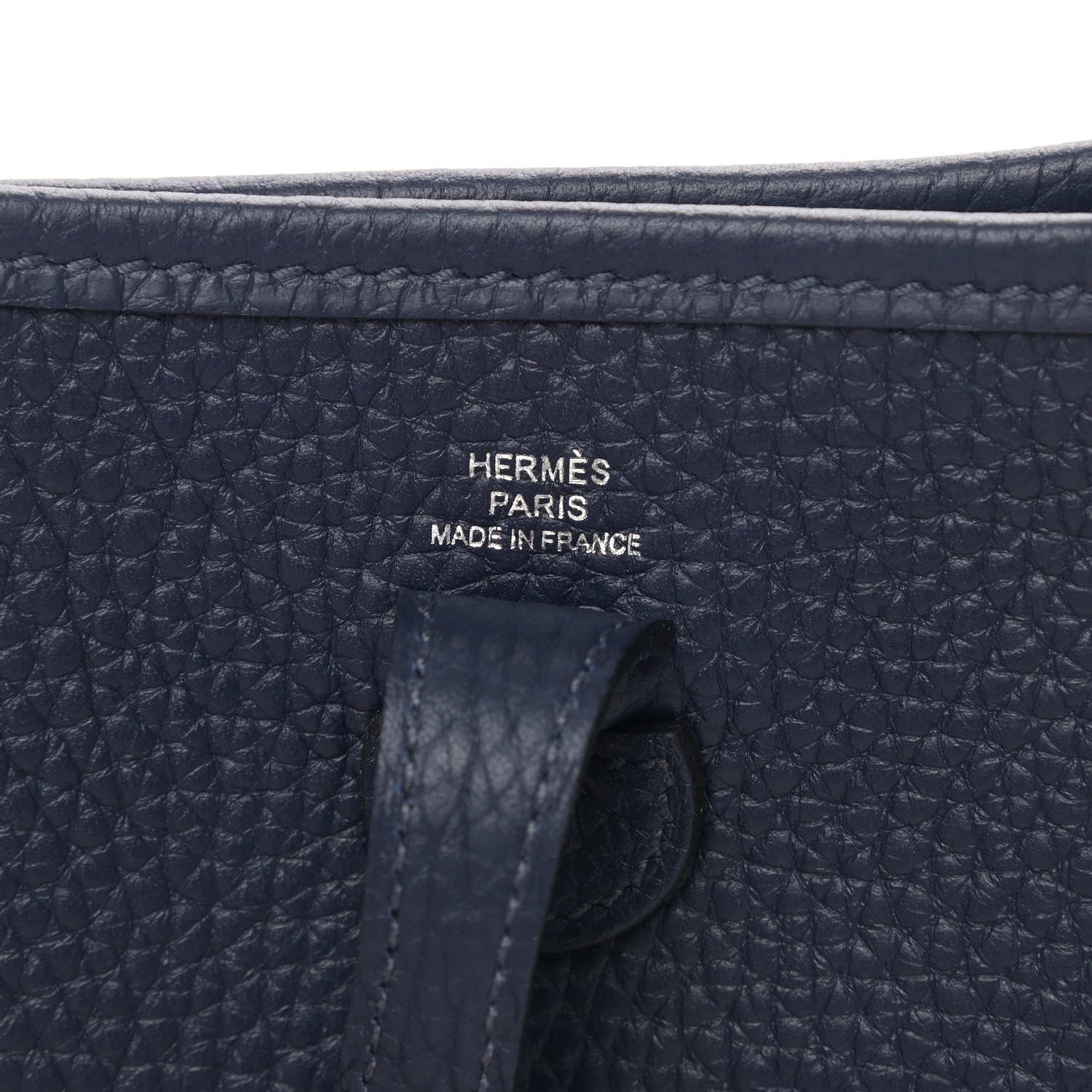 Hermes Taurillon Clemence Evelyne TPM Bleu Nuit 6 of 8