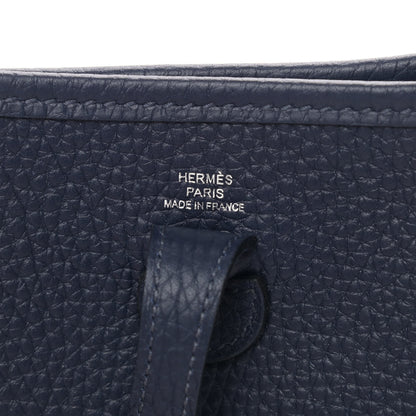 Hermes Taurillon Clemence Evelyne TPM Bleu Nuit 6 of 8