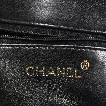 Chanel Lambskin Diagonal Quilted Tassel Camera Bag Black 6 of 11