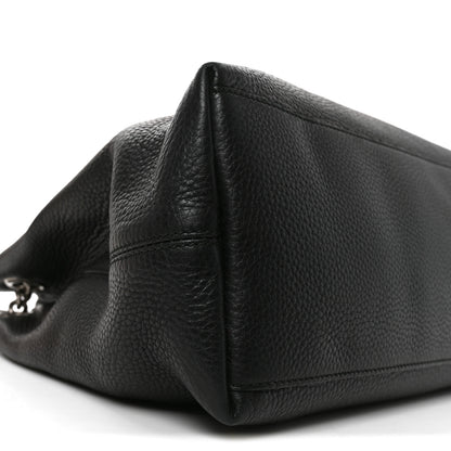 Gucci Pebbled Calfskin Studded Medium Soho Chain Shoulder Bag Black 9 of 10
