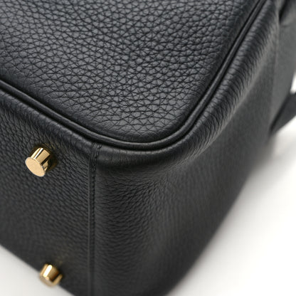 Hermes Taurillon Clemence Lindy 30 Black 10 of 10