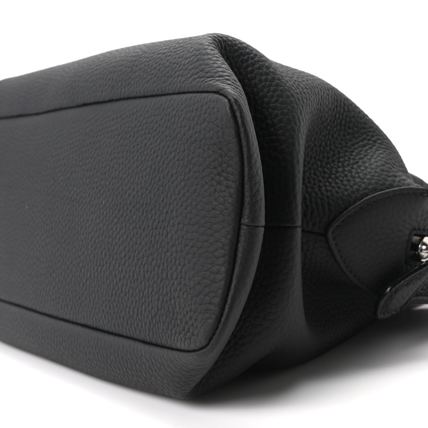 The Row Matte Grained Calfskin Agnes Bag Black 9 of 9
