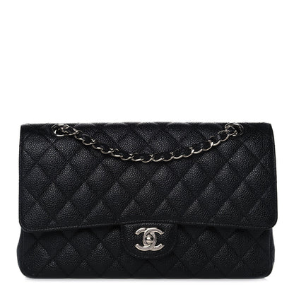 Chanel Caviar Quilted Medium Double Flap Black 1 of 10