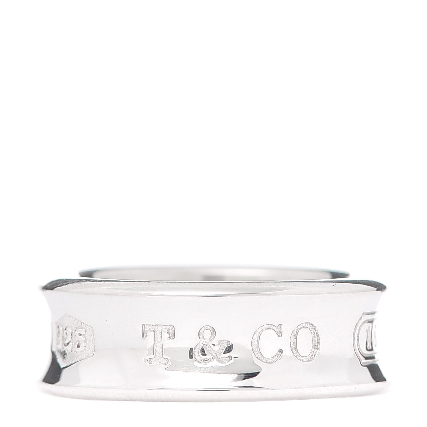 Tiffany Sterling Silver 1837 Band Ring 50 5.25 1 of 5