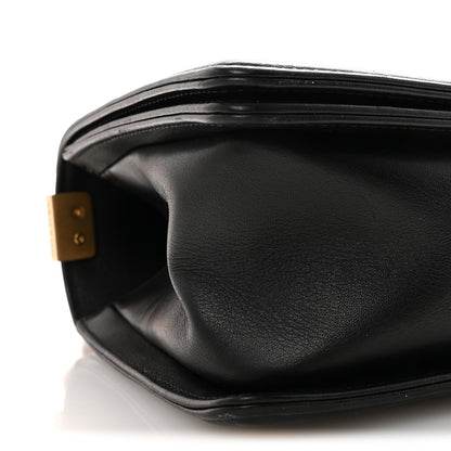 Chanel Lambskin Chevron Quilted Medium Boy Flap Black 9 of 10