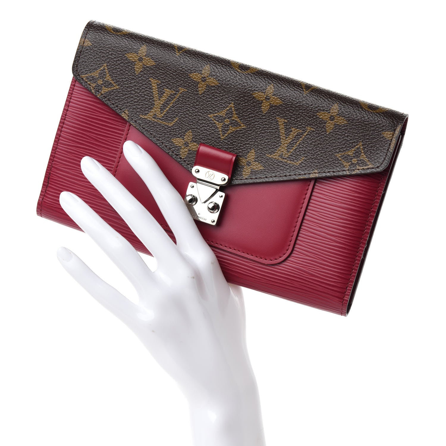 Louis Vuitton Epi Monogram Marie Rose Wallet Fuchsia 2 of 7