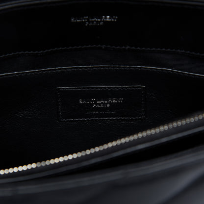 Saint Laurent Calfskin Y Quilted Monogram Small Loulou Chain Satchel Black 8 of 10