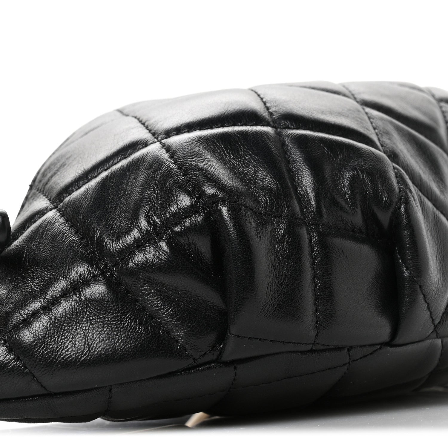 Chanel Lambskin Quilted Waist Bag Fanny Pack Black 9 of 11
