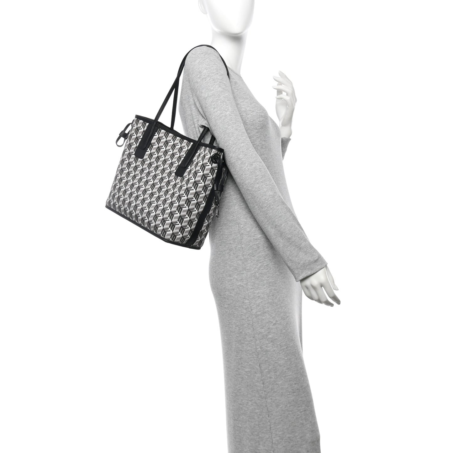Visetos Small Liz Reversible Shopper Tote Black