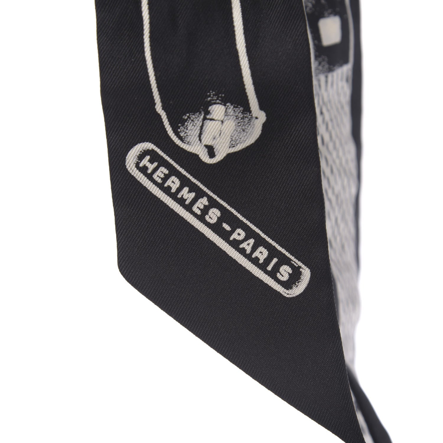 Hermes Silk Le Tresor De Medor Twilly Black White 4 of 4